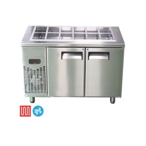 Tủ bàn mát salad làm lạnh trực tiếp full khay happys HWA -1200SF