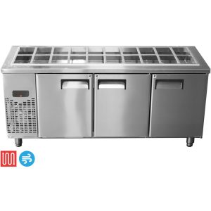 Tủ bàn mát full khay happys làm lạnh trực tiếp model HWA-1800SF